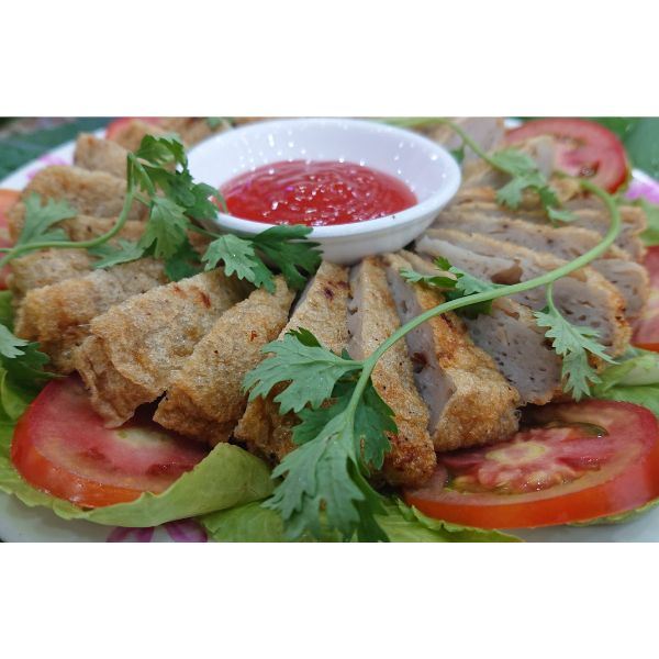 Dĩa chả cá thát lát chiên